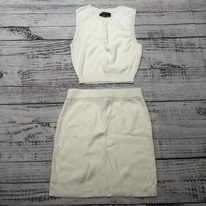 White Women's Skirt Set by white fox size small